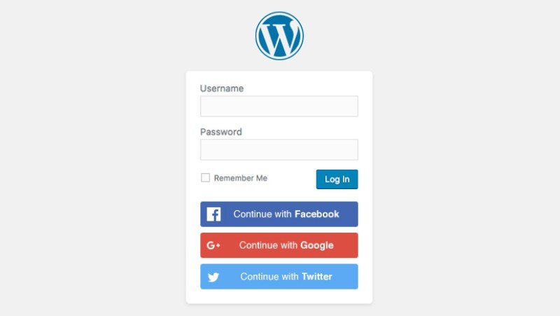 Nextend Social Login login form
