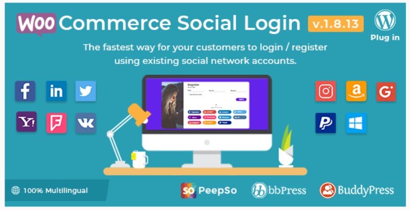 WooCommerce social Login Plugin