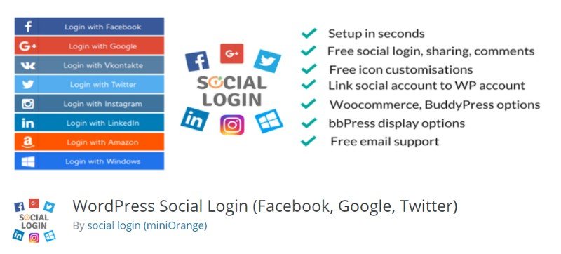 WordPress Social Login Plugin