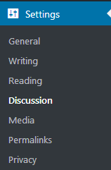 Discussion settings