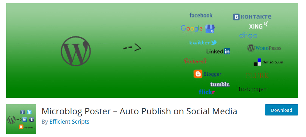 Microblog Poster- Auto Publish On Social Media