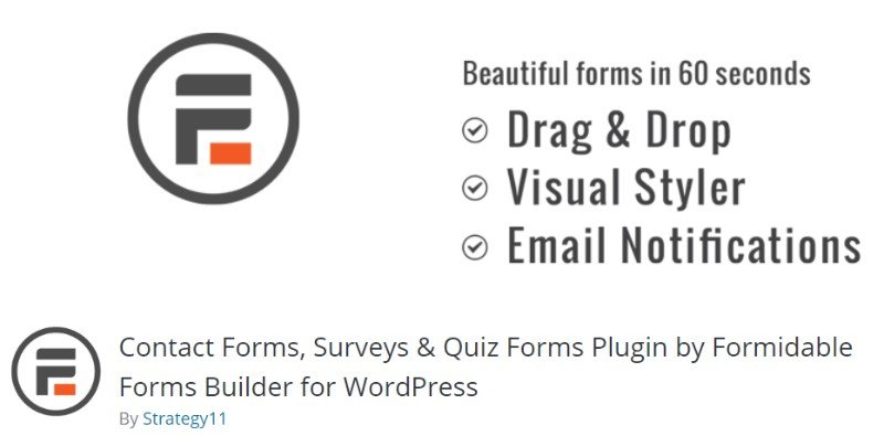 formidable forms plugin