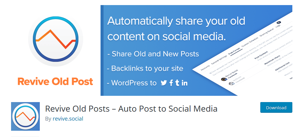 Revive Old Posts- Auto Post To Social Media
