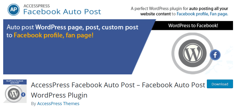 AccessPress Facebook Auto Post-Facebook Auto Post WordPress Plugin