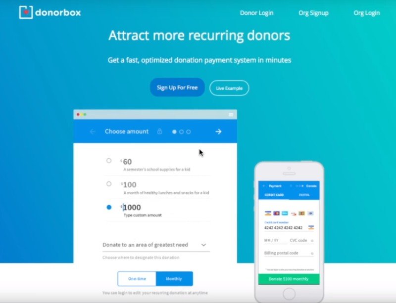 donorbox donation plugin