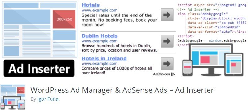 Ad Inserter plugin