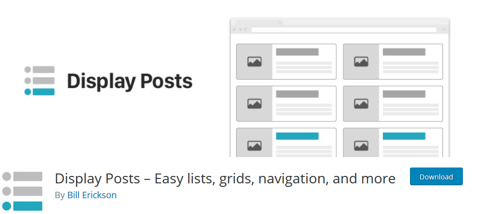 Display Posts – Easy Lists, Grids, Navigation, and More