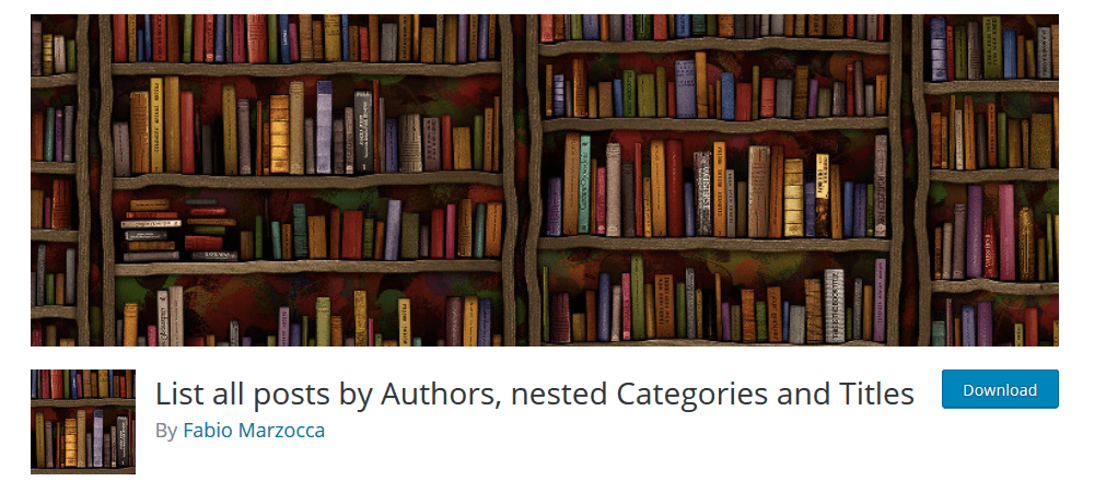 List All Posts By Authors, Nested Categories And Titles