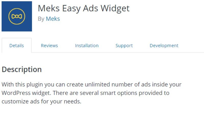 Meks Easy Ads Widget