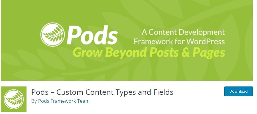 PODS- Custom Post Types and Fields