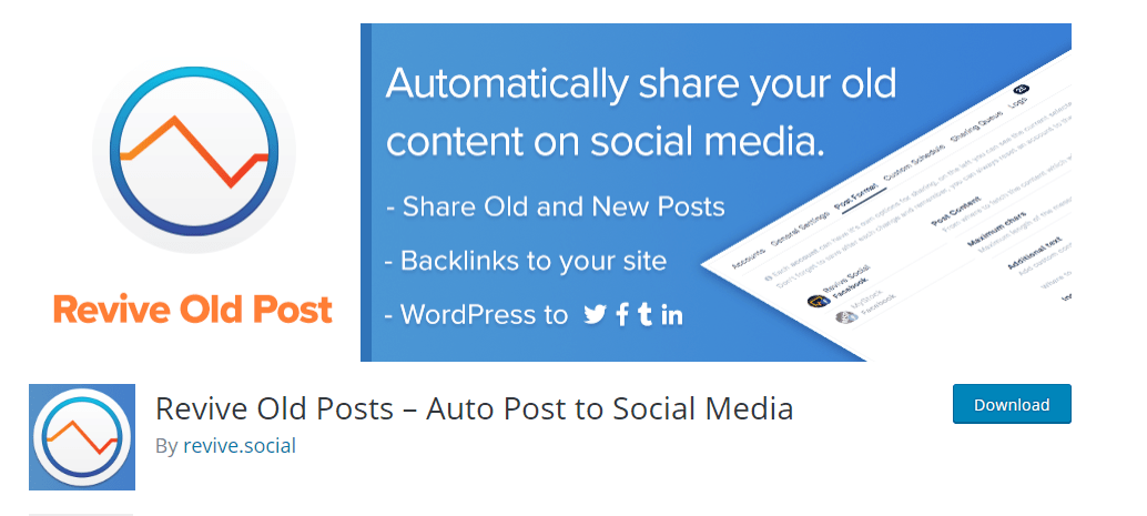 Revive Old Posts plugin