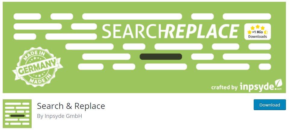 Replace url in Database using Search And Replace Plugin