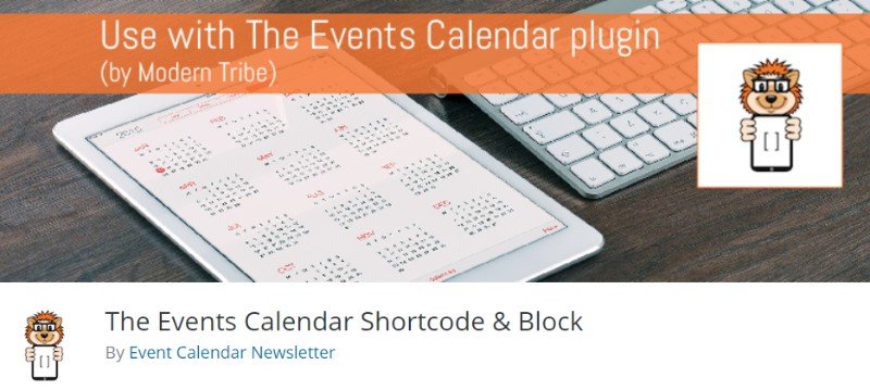 The Events Calendar Shortcode & Block