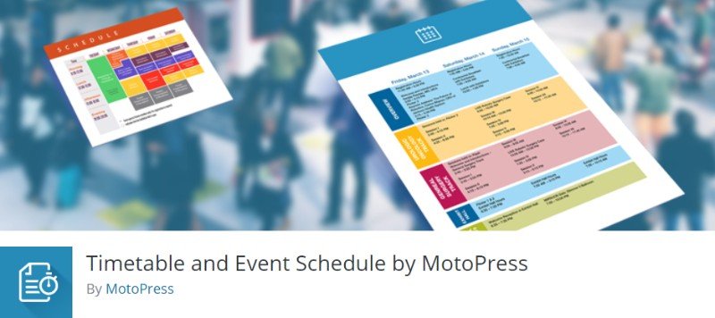 Timetable and Event Schedule by MotoPress