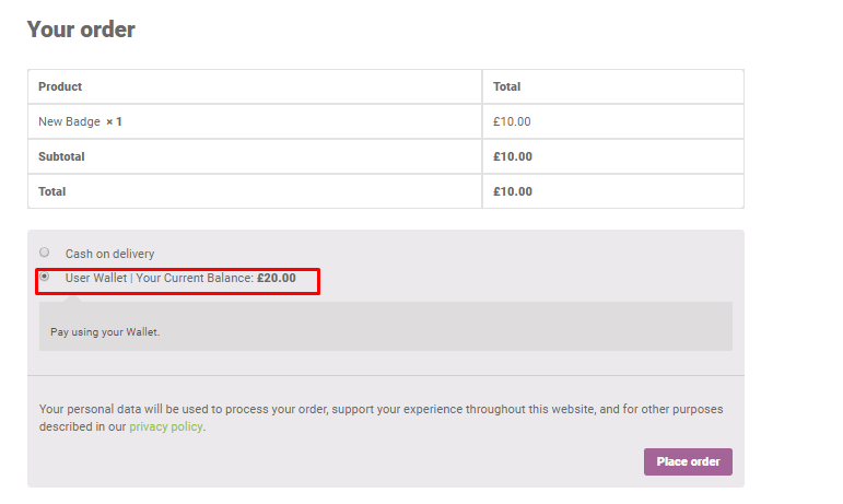 allow customers to download products using credits