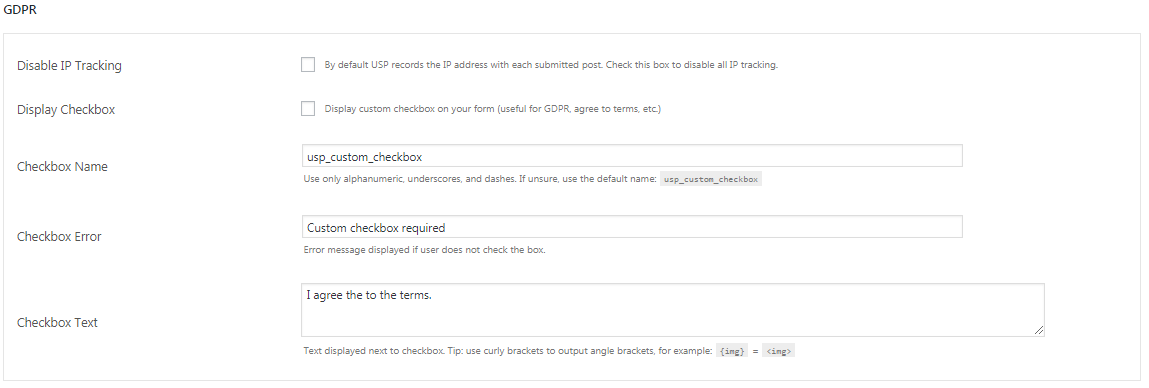 configure GDPR compliance