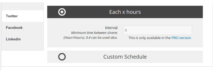 custom post schedule