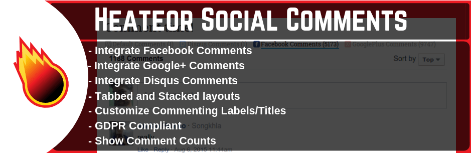 Heateor Social Commnets plugin