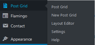 postgrid menu