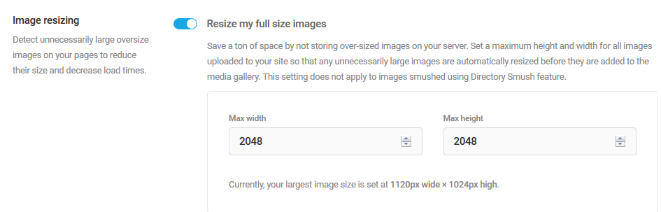 resize images