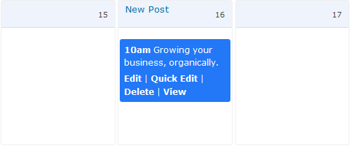 schedule posts-post create in calendar hover