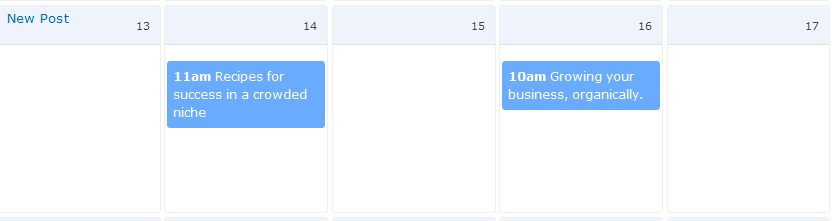 schedule posts-post create in calendar rescehduled