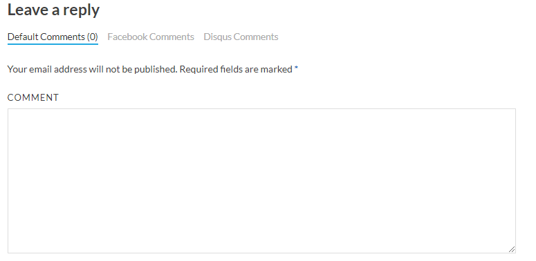 social commenting front default