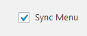 sync menu