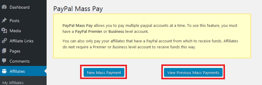 use paypal mass payments