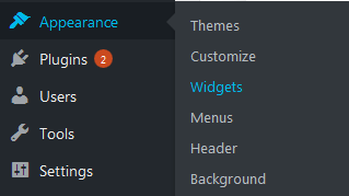 Wordpress widgets