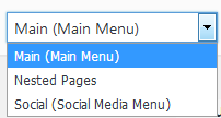 Nested pages - Menu