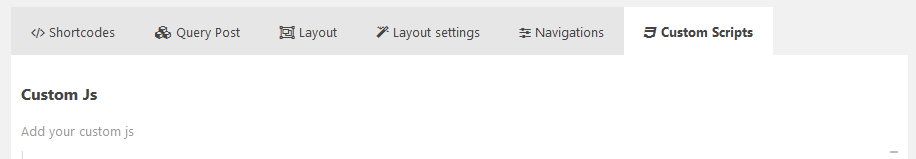 options custom scripts