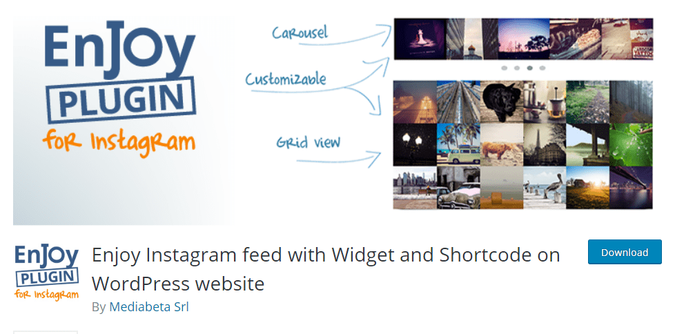 Enjoy Instagram Feed With Widget and Shortcode on WordPress Website