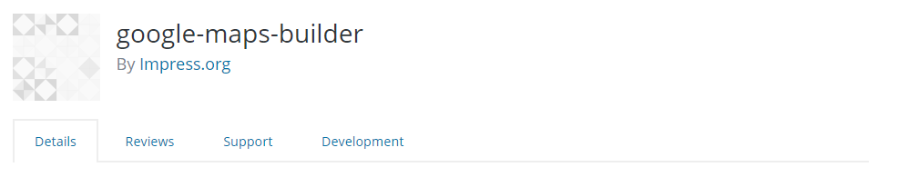 Google Maps Builder plugin in WordPress (No More Available)