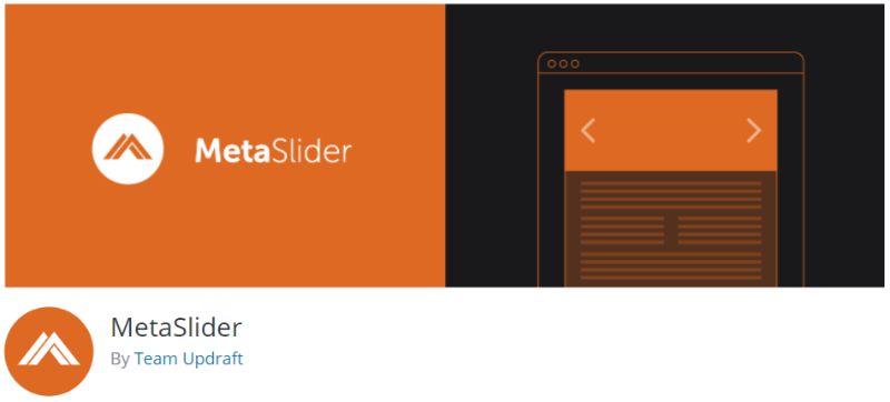 MetaSlider plugin for WordPress