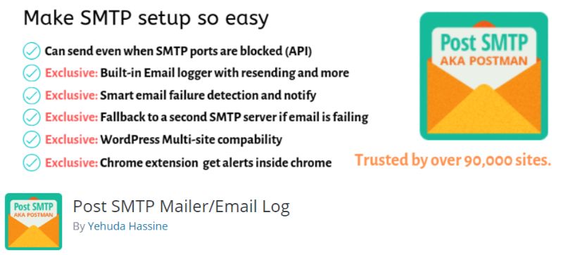 Post SMTP Mailer plugin for WordPress