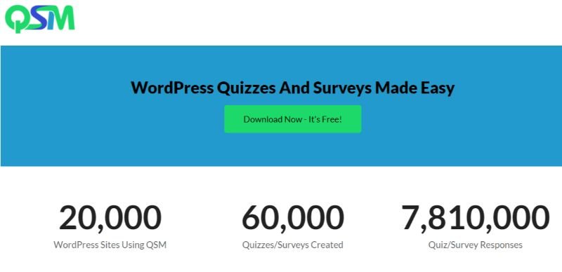 QSM wordpress survey plugin