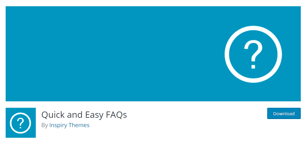 Quick and Easy FAQs plugin for wordpress