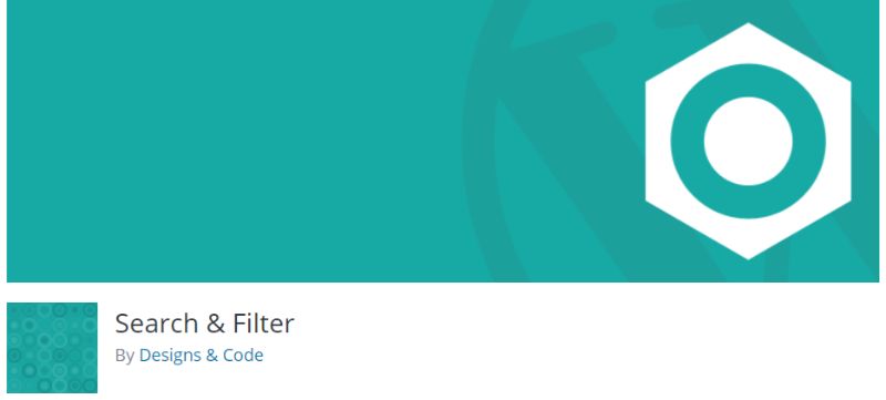 Search Filter plugin for WordPress