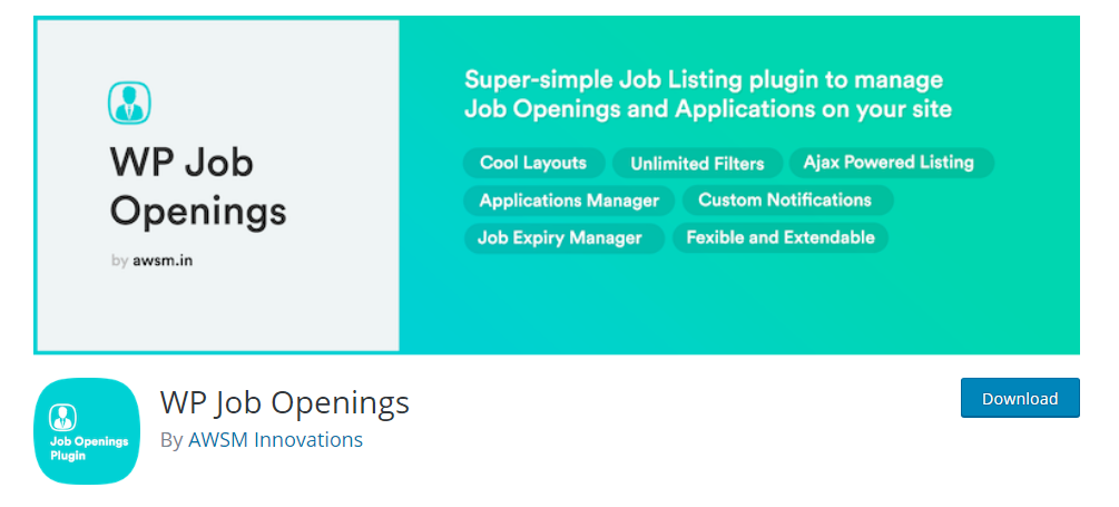 WP Job Openings plugin