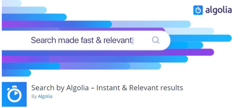 WordPress Search plugin by Algolia