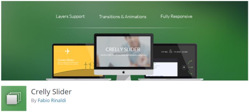 Crelly slider plugin for WordPress