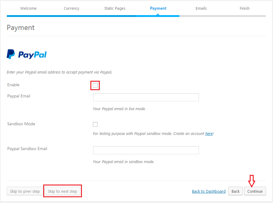 LearnPress payment configuration