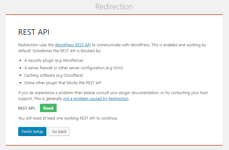 Redirection plugin rest api setup.png