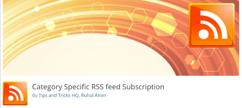 Category Specific RSS Feed Subscription