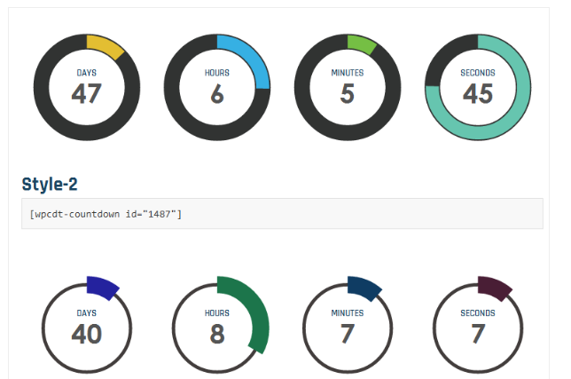 Countdown Timer Ultimate plugin design