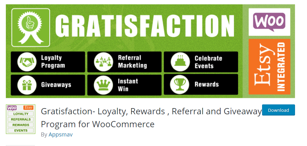 Gratification Loyalty, Rewards, Referral and Giveaway Program for WooCommerce