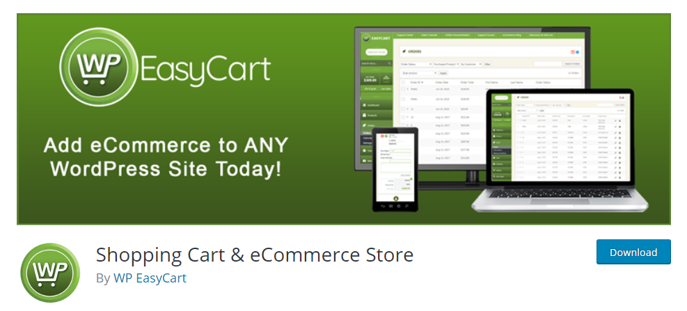 Shopping Cart and eCommerce Store plugin for wordpress