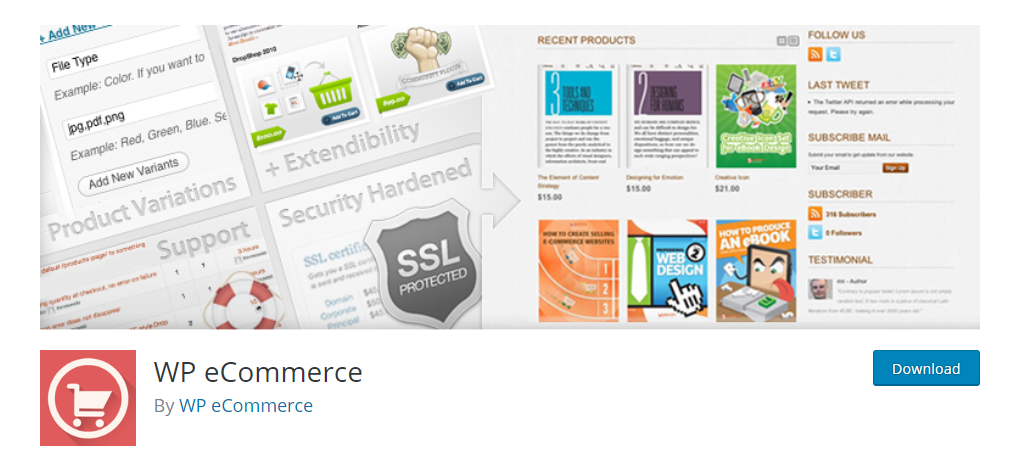 WP eCommerce plugin