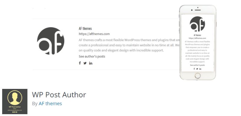 WP Post Author plugin